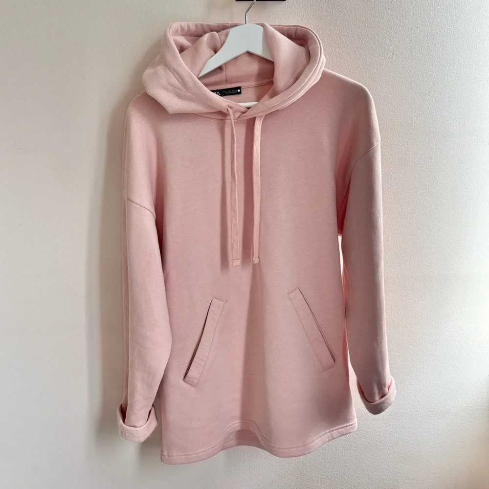 Zara Salmon Pink Hoodie - Picture 2 of 5